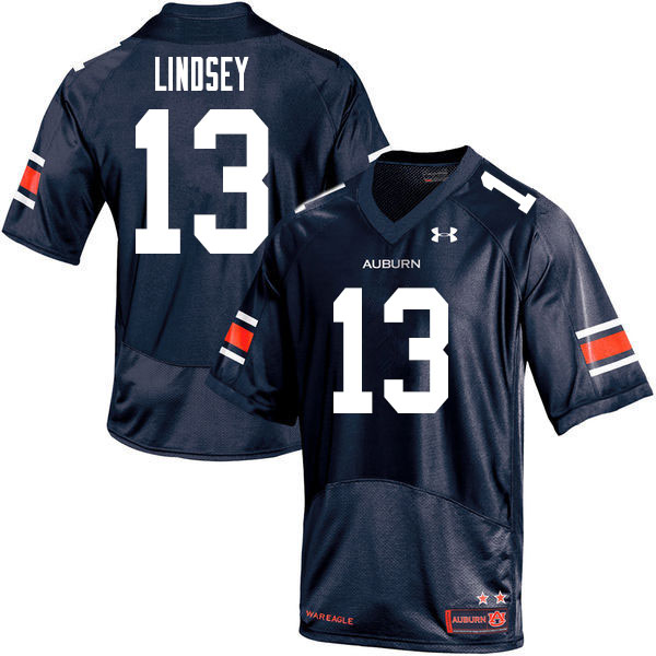 Auburn Tigers Men's Trey Lindsey #13 Navy Under Armour Stitched College 2020 NCAA Authentic Football Jersey NJT0374GS